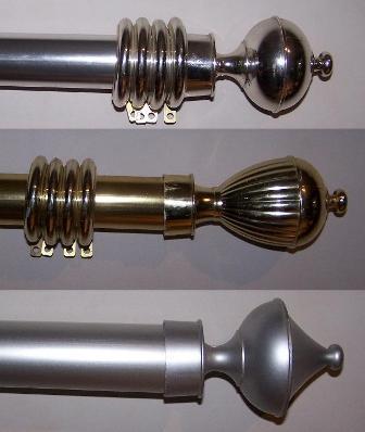 Curtain decorative rods
